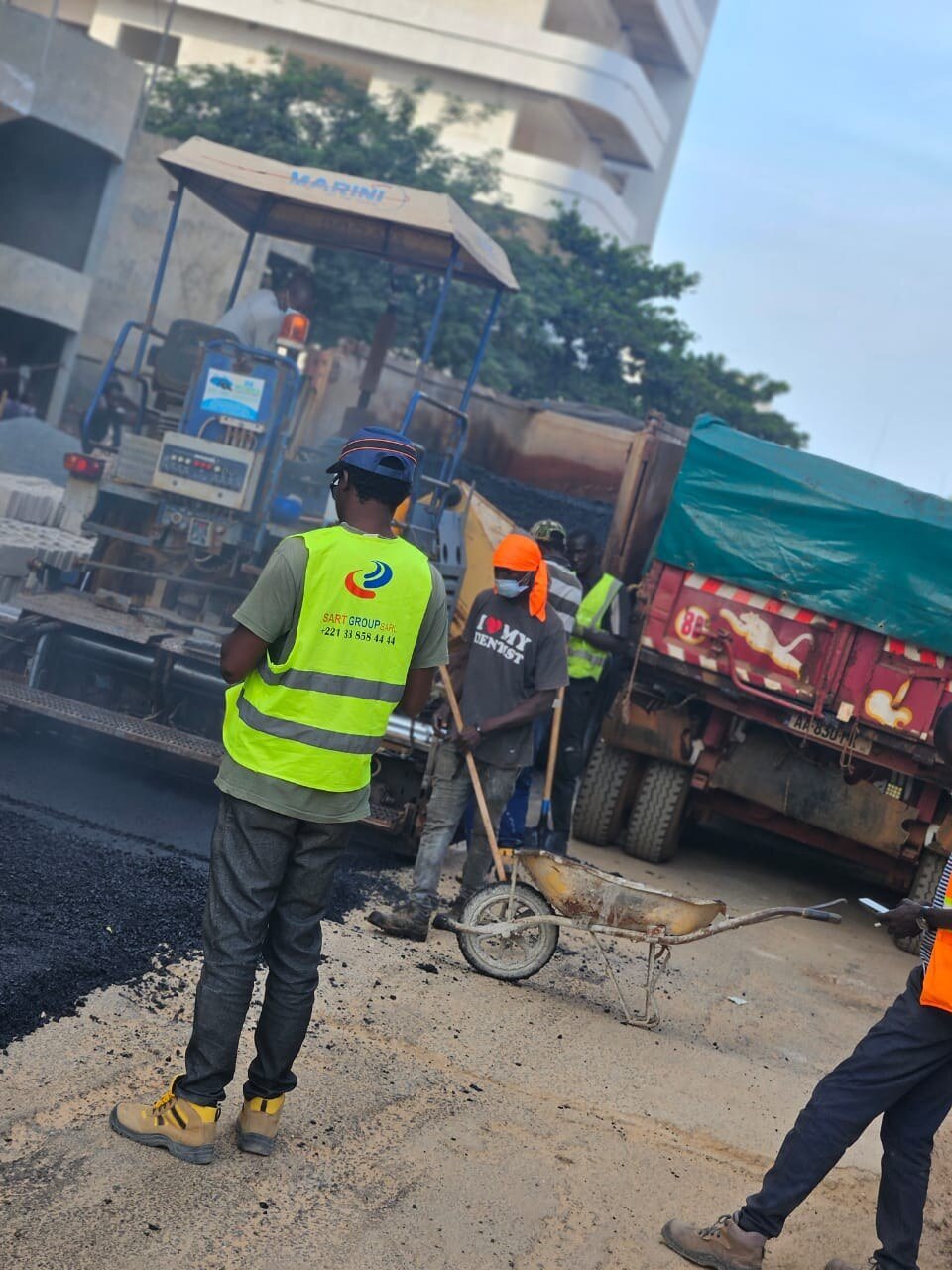 Travaux de bitumage