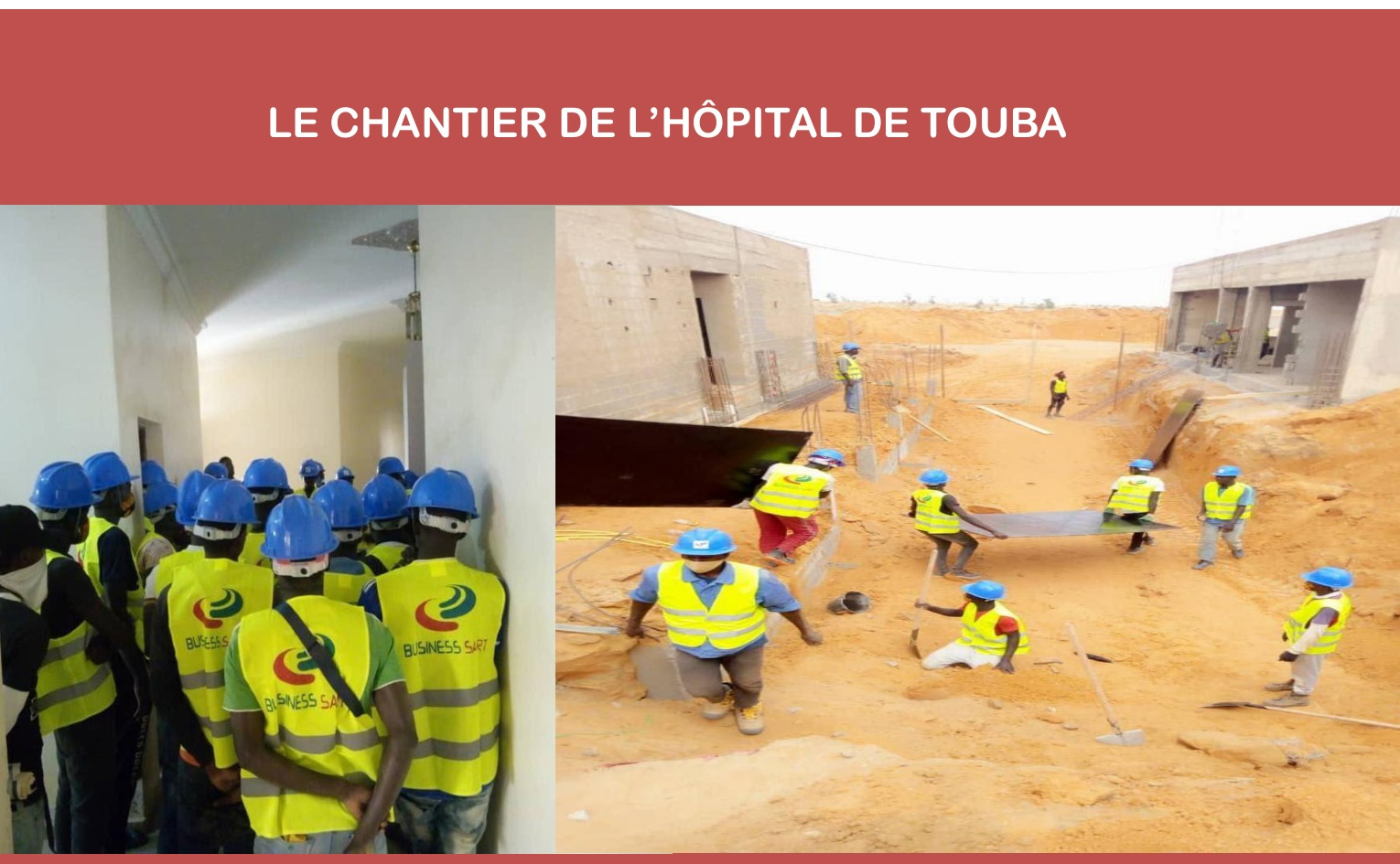 Intervention de SART Group sur le chantier de l’hôpital de Touba